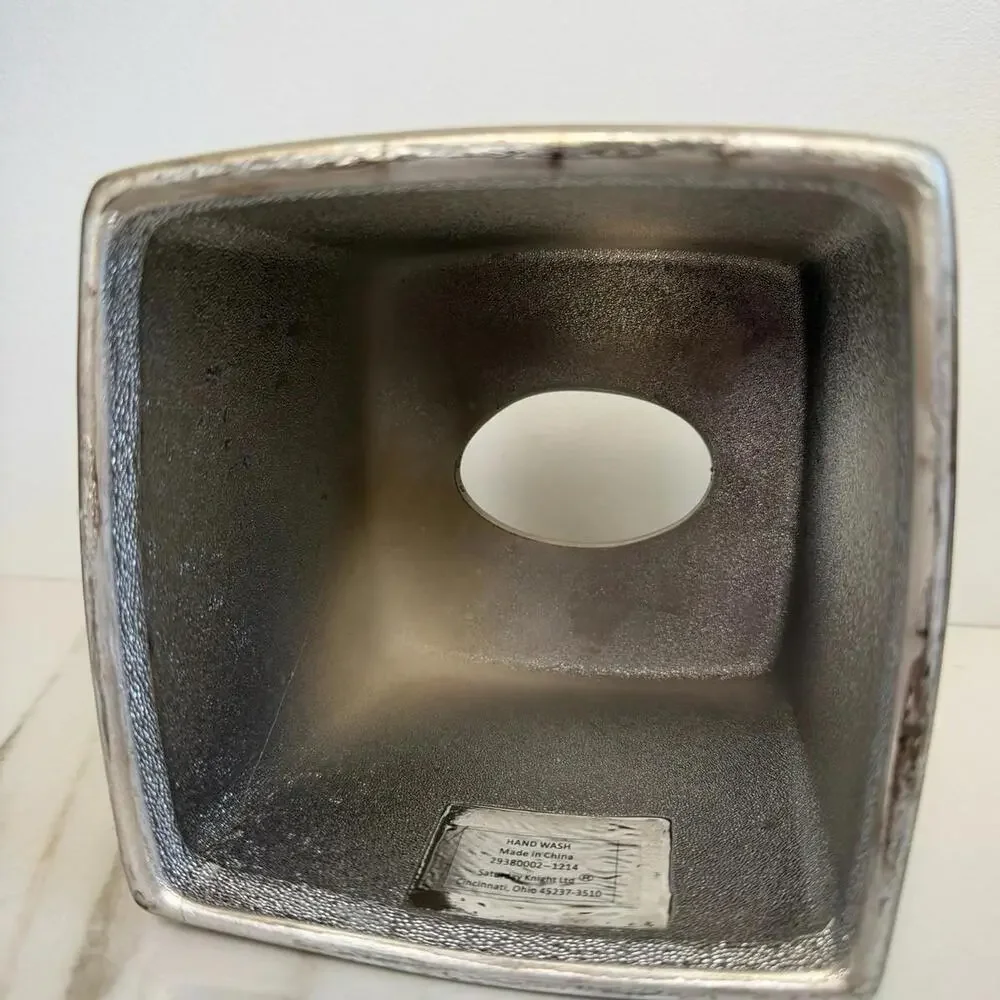 Saturday Knight Ltd Tissue Box Metallic Leaf Tree Branch Design Ceramic‎